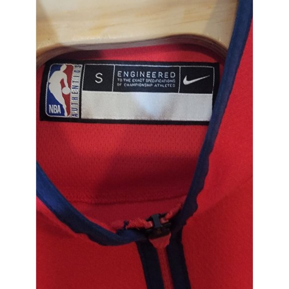 Nike NBA Quarter Zip Basketball Warm Up Jacket Red Size Small - Picture 6 of 6